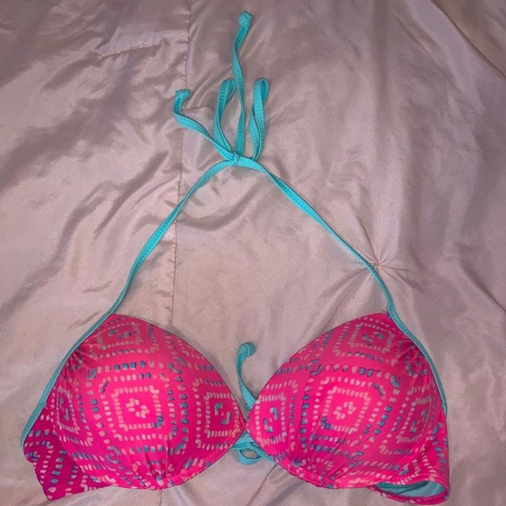 Joe Boxer Pink and Blue Swim Top